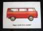 Rare NOS Dealer Early Bay Window Bus Postcard