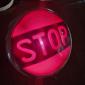 Large Griffn Lamp Company Stop Light, 7"