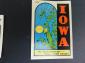 Water slide Iowa travel decals Lot of 3