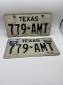 Vintage Texas License Plates