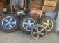 Wide five fluch wheels with detailed Porsche caps