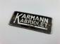 Early Karmann kabriolet badge