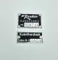 RARE Original 356 Reutter Karosserie badge set