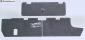 '75-'79 Bus ABS Engine ceiling panels Blk/Grey