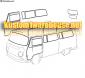 Window & door seal kit 68-79 Type 2 Bus