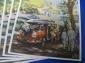 Rare NOS 1950's VW Deluxe Micro Bus Postcard