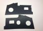 HD '68-'70 ABS 5 1/4" Speaker holes Black
