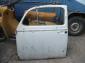 Left 59-up bug door orig pearl white? patina paint