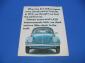 Rare 1968 Canadian VW Beetle Road Test Brochure