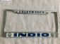 NOS Indio California dealer license plate frame