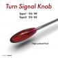 Red tip turn signal knob