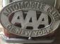 New York AAA automobile club badge