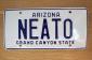 Arizona License Plate NEATO