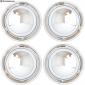 New Classic White Wheel Pkg. Hubcaps + Trim Rings