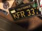 Blk and yellow 60s clear California plates