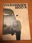 Owners Manual VW standard 1200A 11/'64