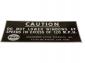 Empi Caution Dash Magnet Sticker Econo Okrasa Dds