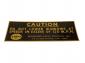 Empi Caution Dash Magnet Plate Dds Okrasa Sticker