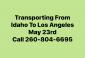 Idaho To Los Angeles Enclosed Transporting