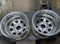 Brand New Pair chrome 4 lug 10” wide wheels