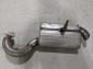 A1 100T Muffler w/O2 Bung, NEW (RAW, Uncoated)