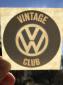 NOS "Vintage VW Club" Window Sticker