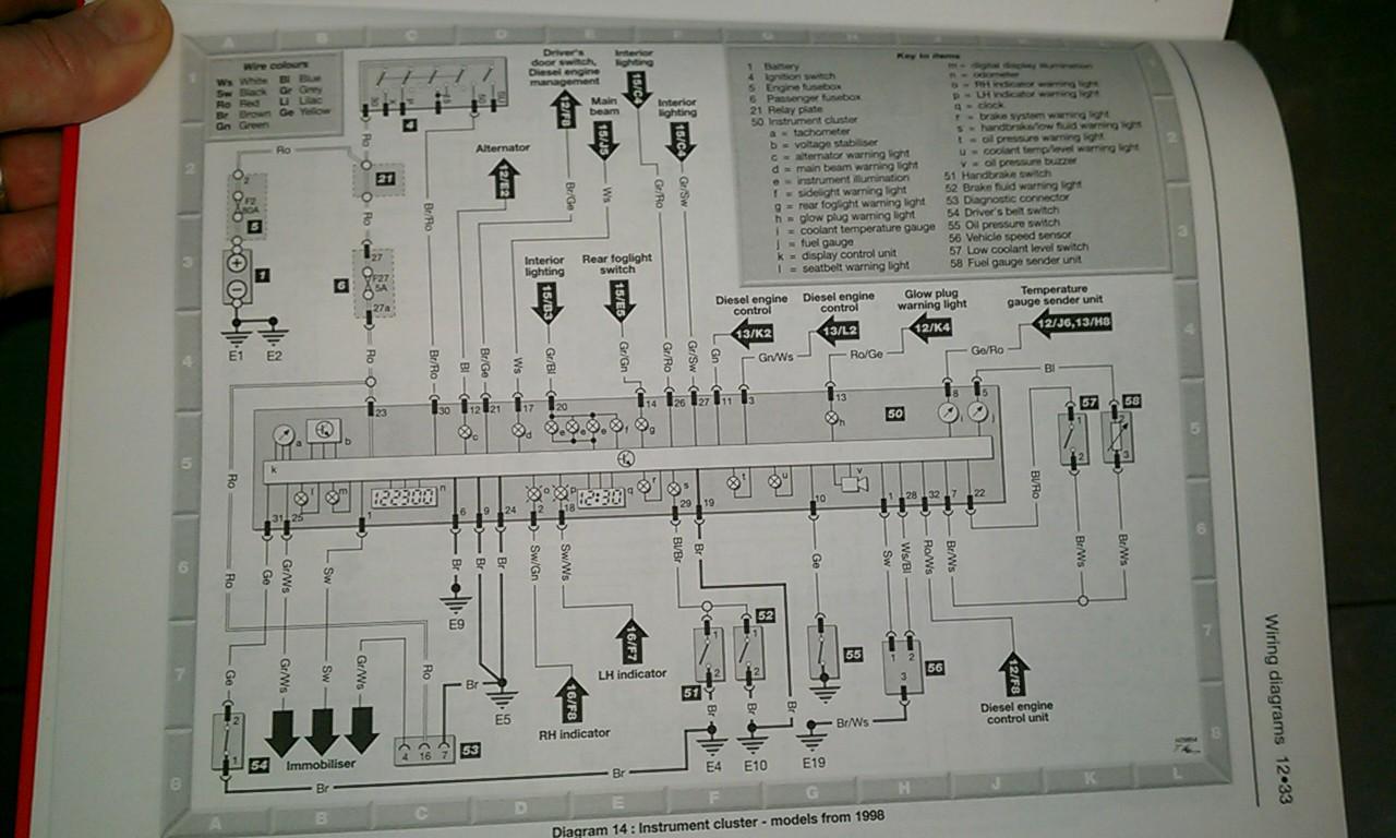 TheSamba.com :: Gallery - VW Polo AEF Diesel Instrument Cluster Wiring