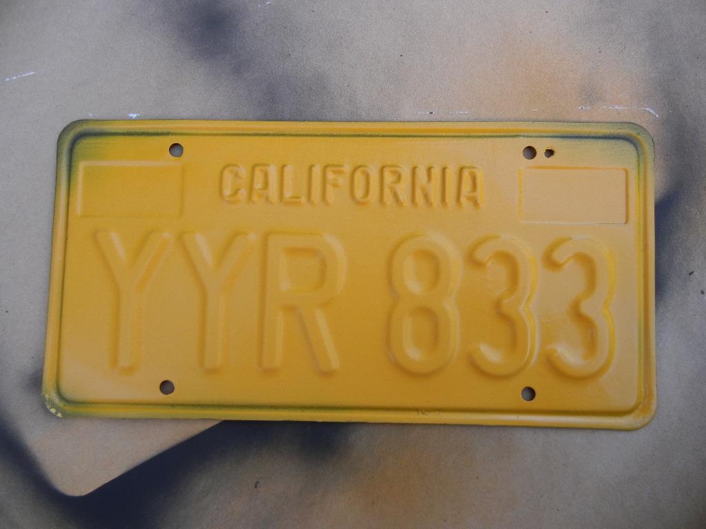  Ghia - View topic - Restoring old license plates -  California Black Gold