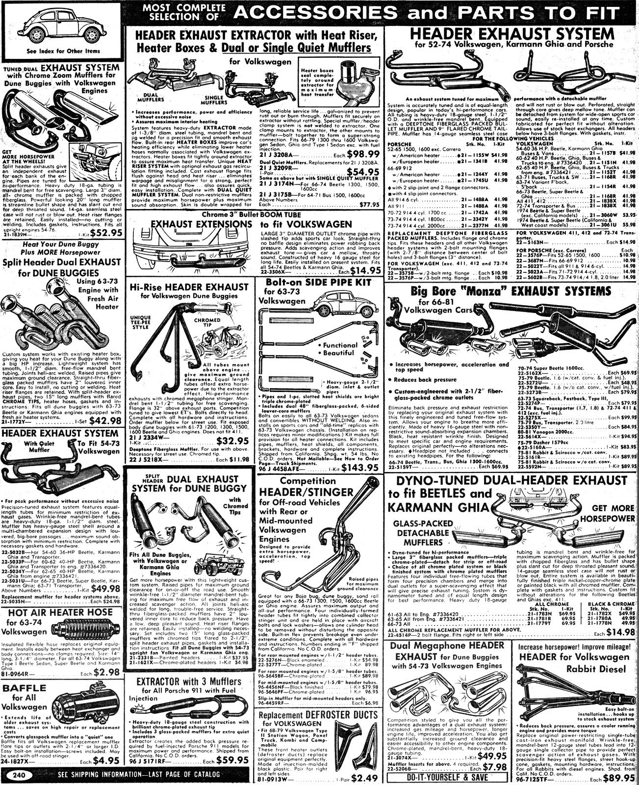 Jc whitney dune buggy parts 2025