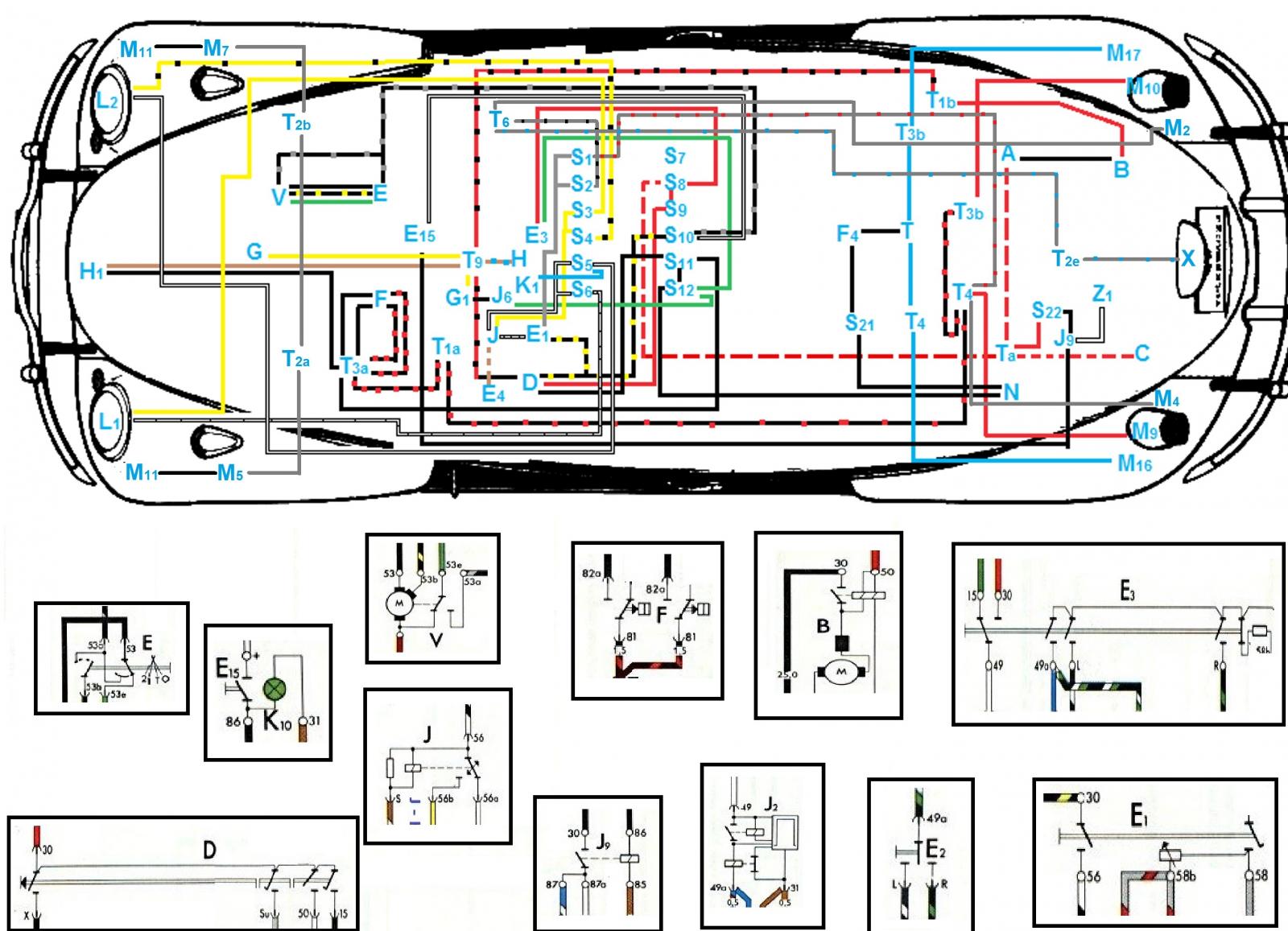 TheSamba.com :: Beetle - Late Model/Super - 1968-up - View ... 73 vw bug coil wiring diagram 