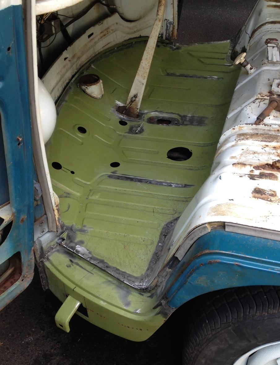 Thesamba Com Split Bus View Topic Bus Front Floor Replacement floor pan replacement for beginners on Thesamba Com Split Bus View Topic Bus Front Floor Replacement