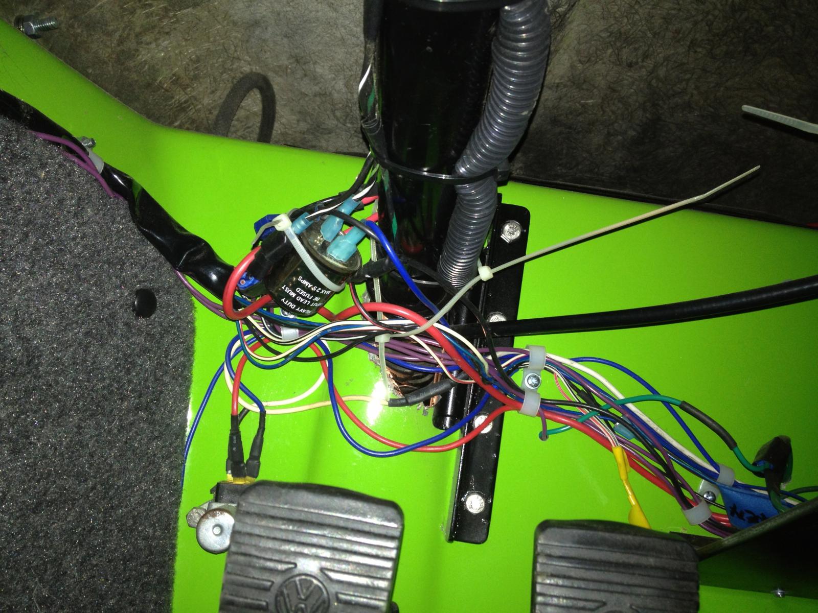 dune buggy steering column support