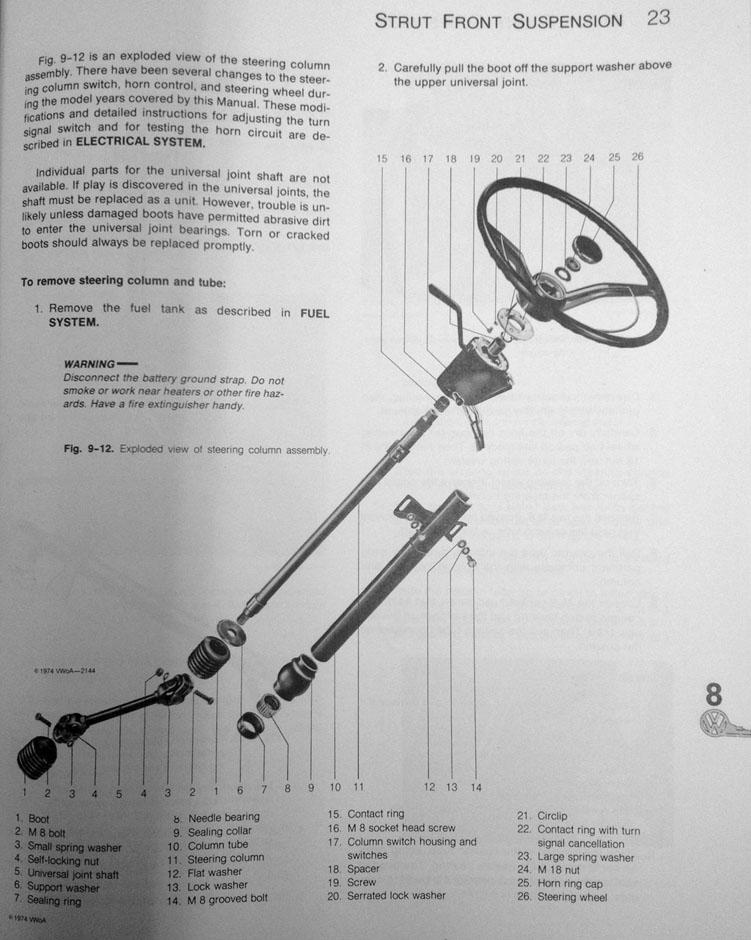 Image result for porsche 914 steering column joints