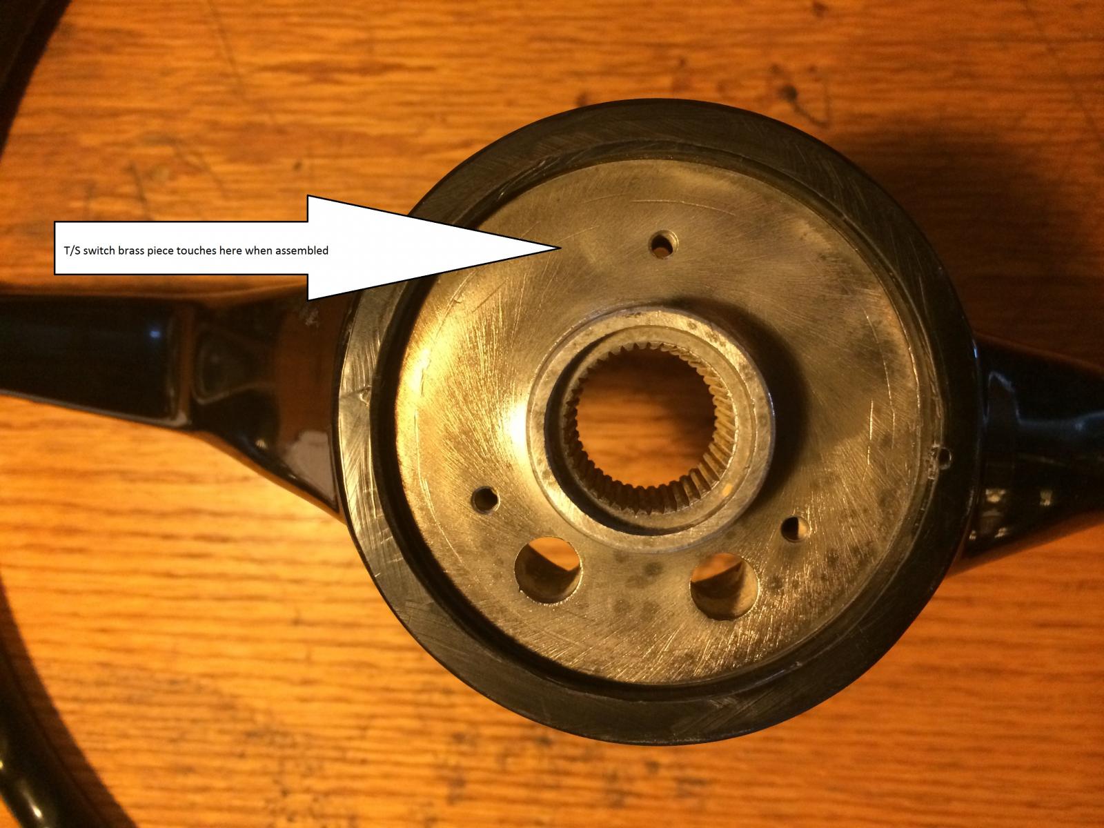 Classic Vw Beetle Indicateur Clignotant annulant Ring Horn contacts T1 Bug 1971-79