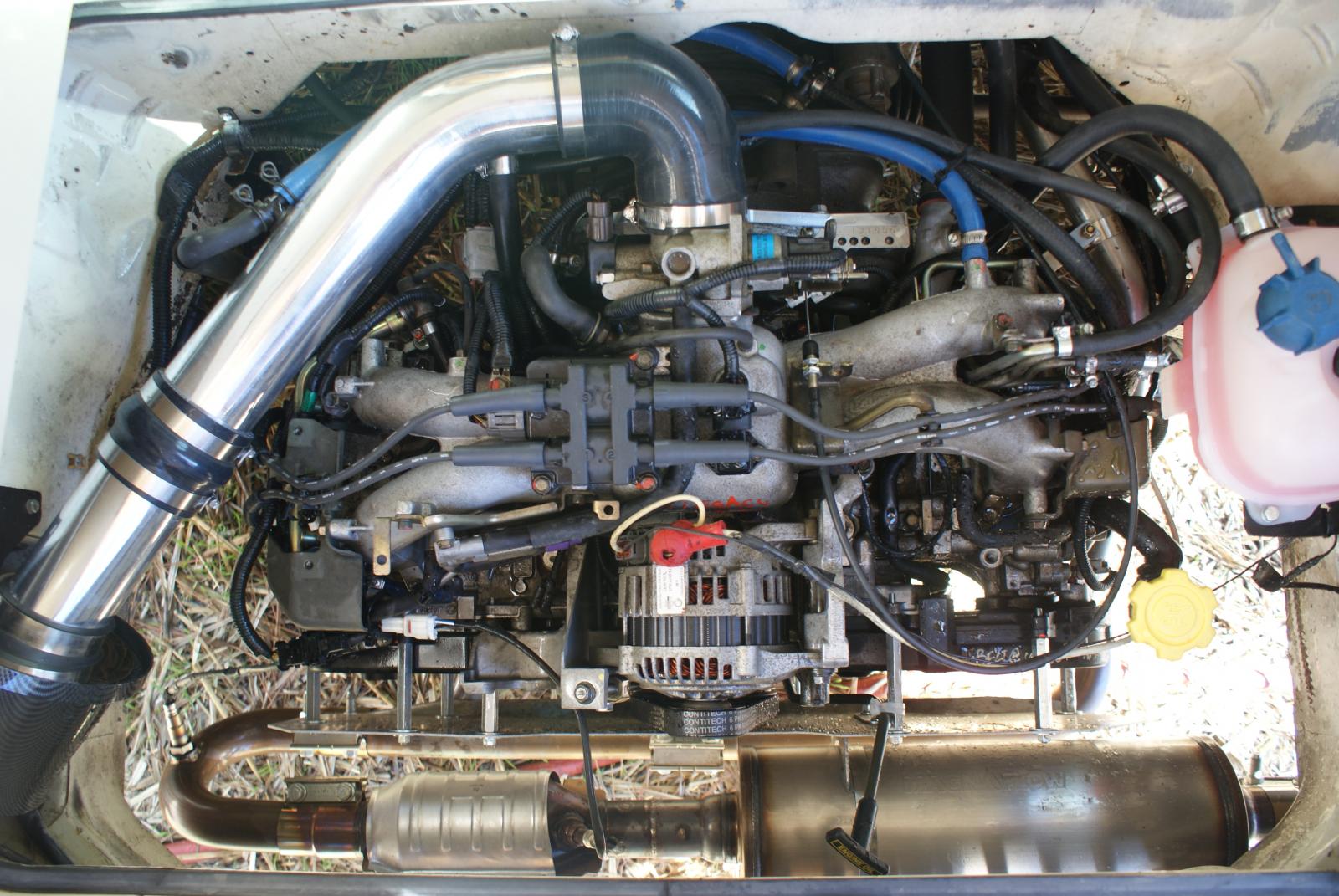 Here is a pic of my ej25 with RMW kit. 