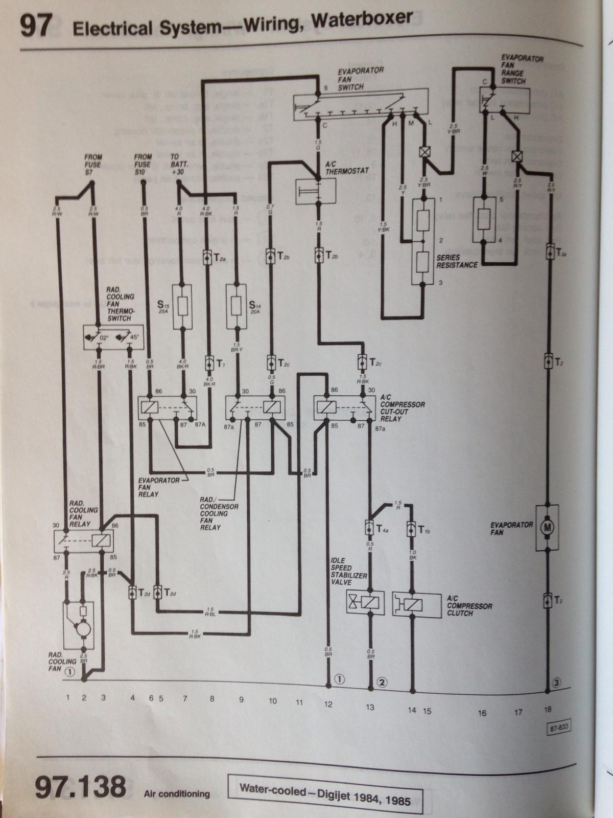 1987 Volkswagen Vanagon Wiring Diagram - Wiring Diagram Schema