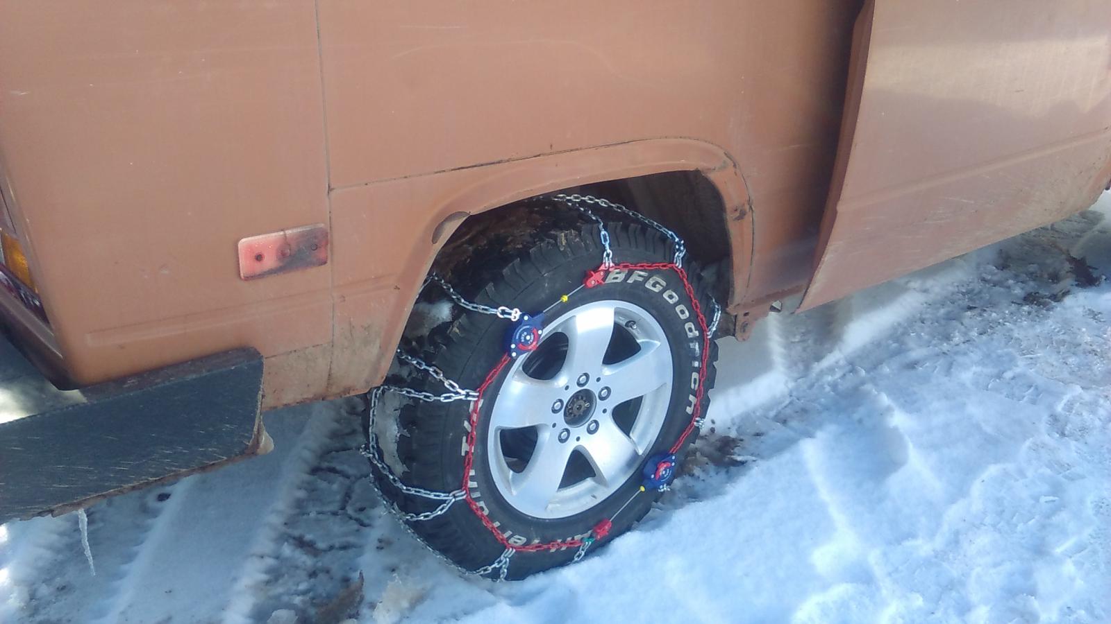 Vanagon View topic Tire Chains (Review) Peerless