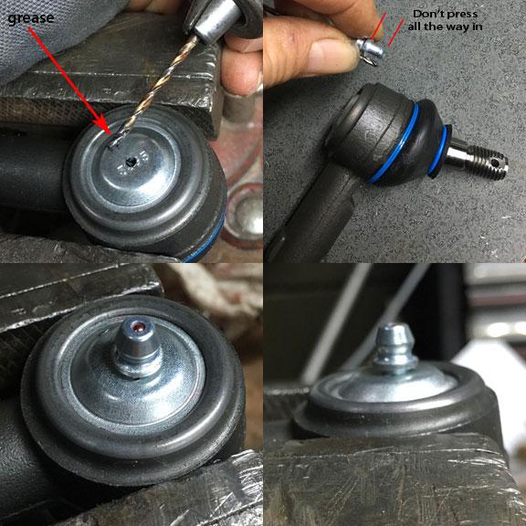 Greasing shop ball joints