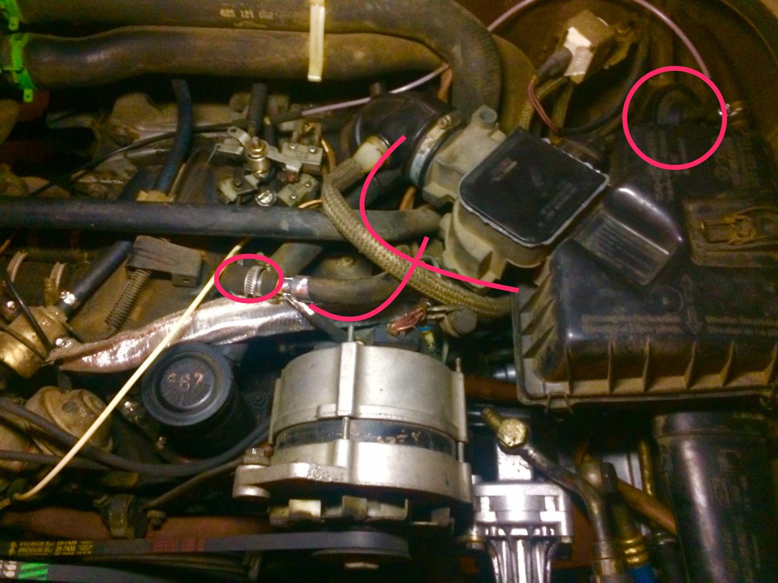 Vanagon View topic 1.9L O2 sensor and vacuum hose