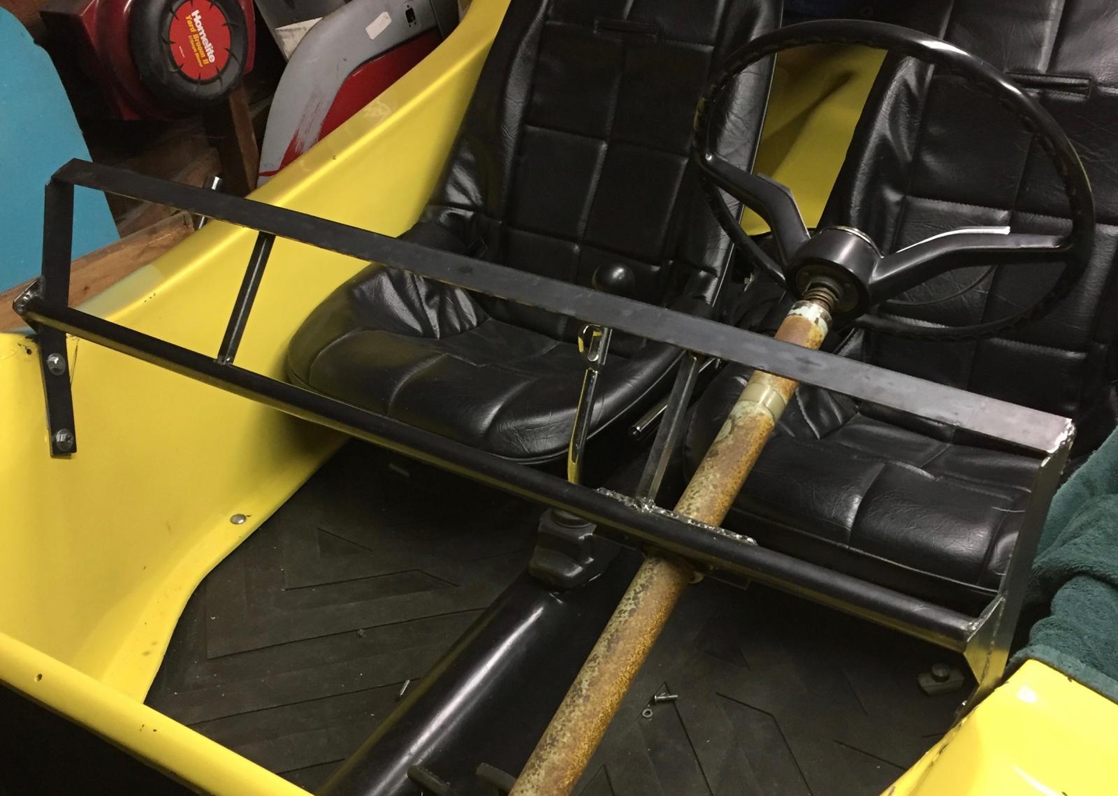 TheSamba Kit Car Fiberglass Buggy 356 Replica View topic Steering column mount separate from hood dash