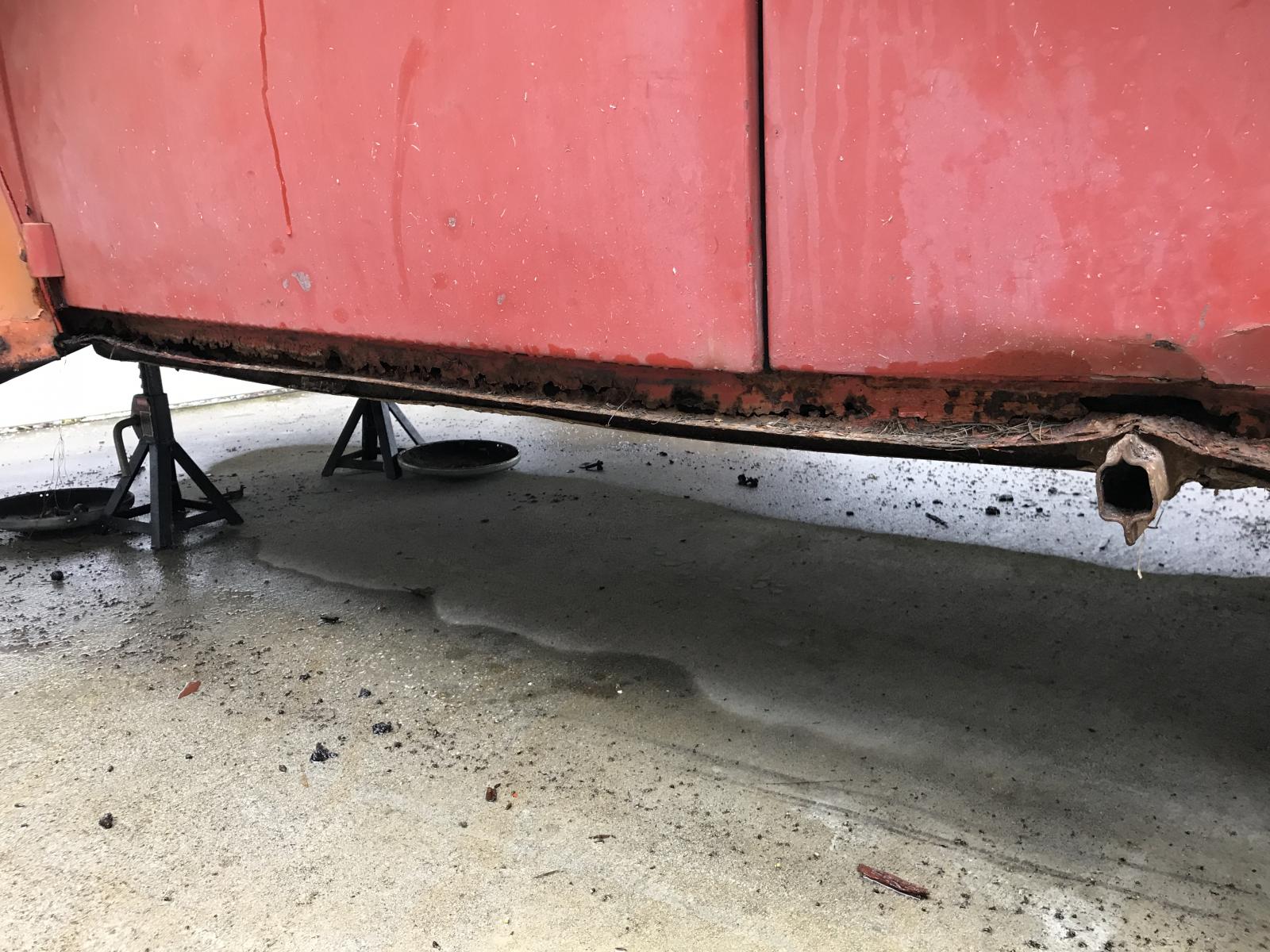 Gallery 1972 Super Beetle Rusted Running Board