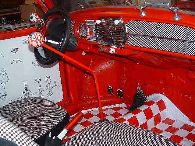 Thesamba Com Gallery Rat Rod Chop Top Bug Interior Shot