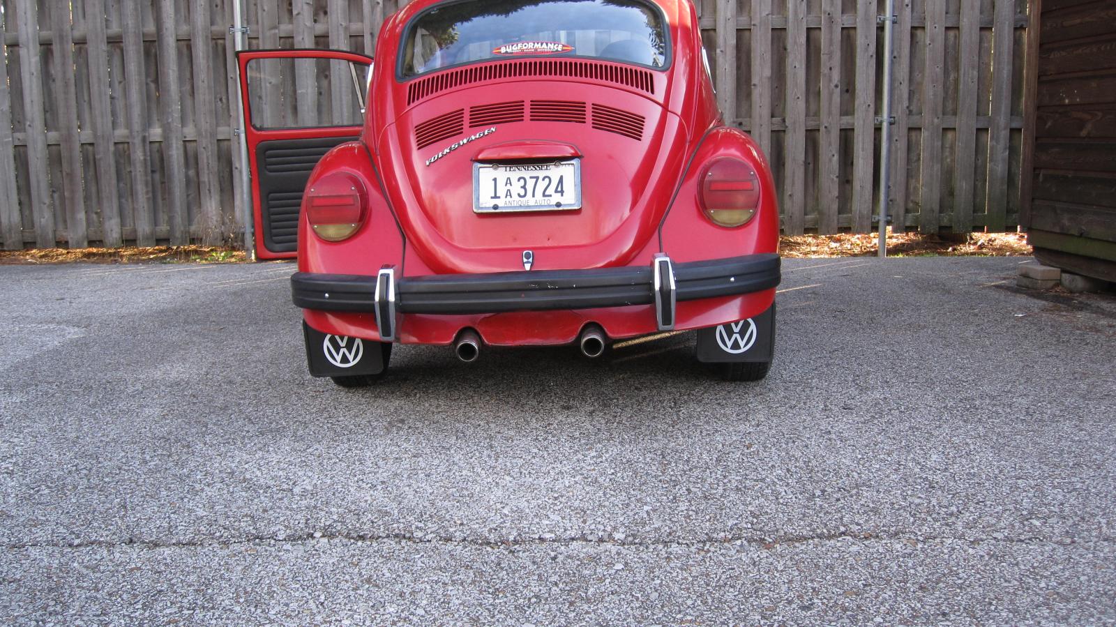 Volkswagen beetle on sale mud flaps