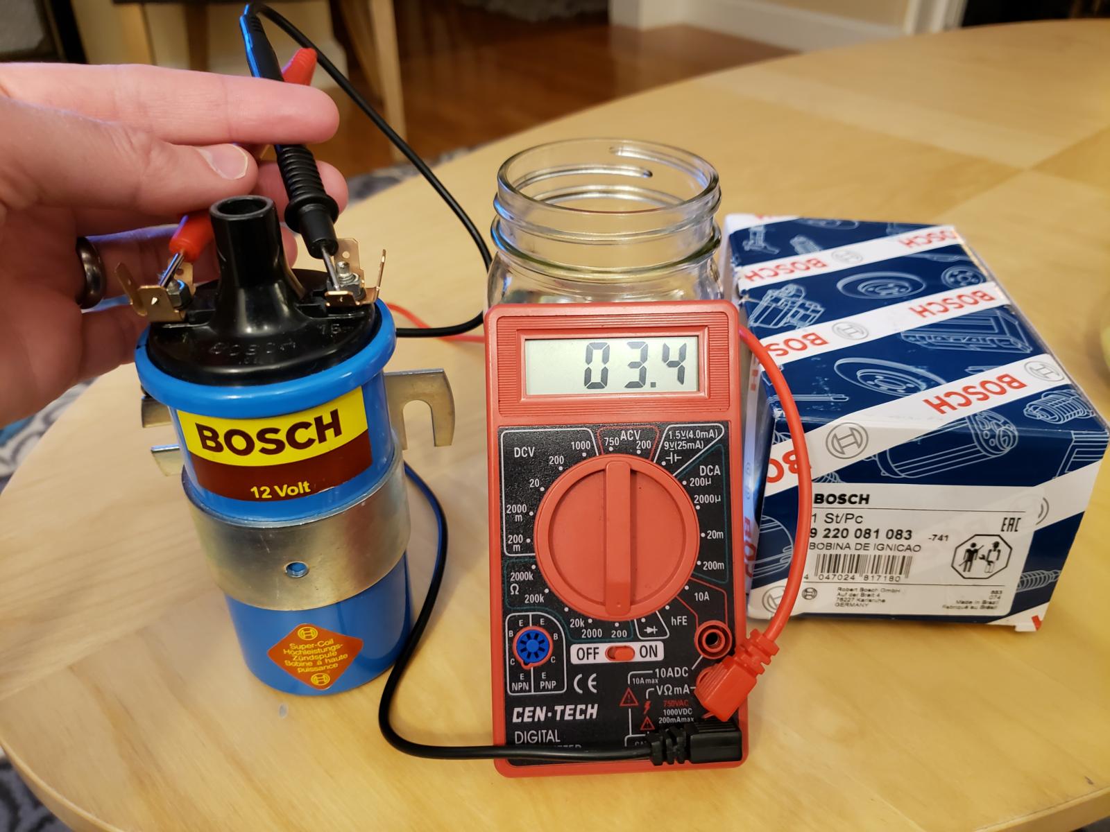 Testing a 12 volt cheap coil