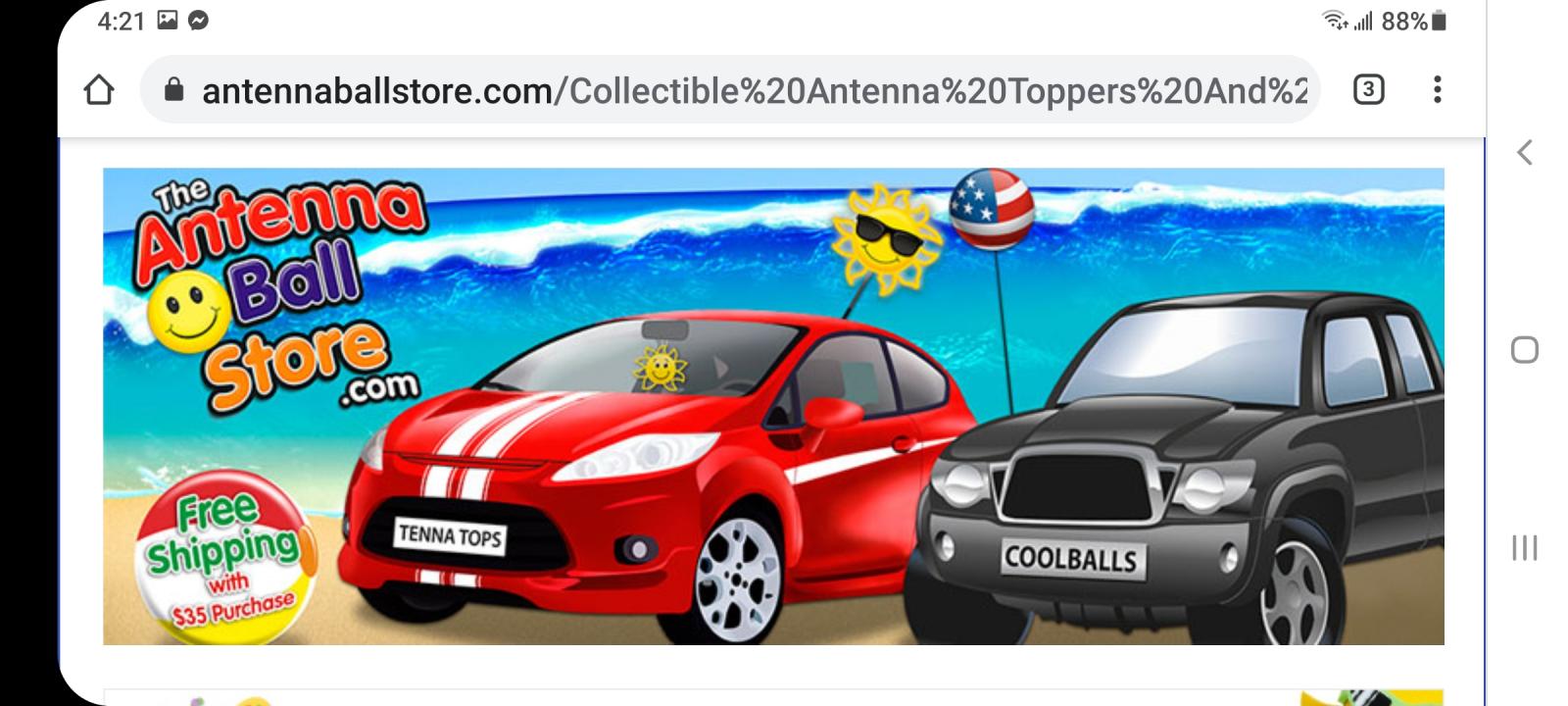Antenna shop ball store
