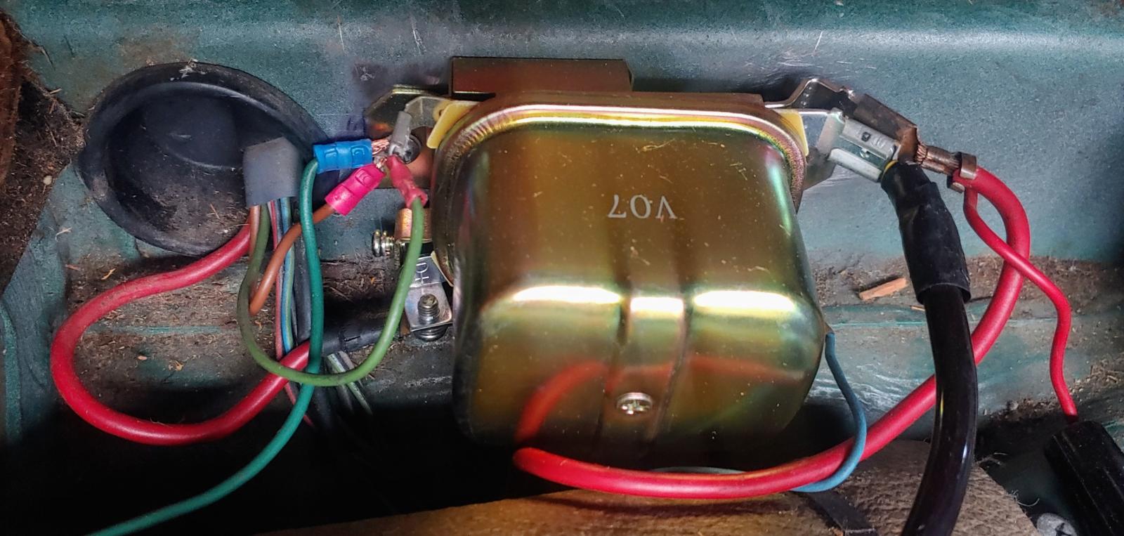 TheSamba.com :: Gallery - Aftermarket voltage regulator installed in