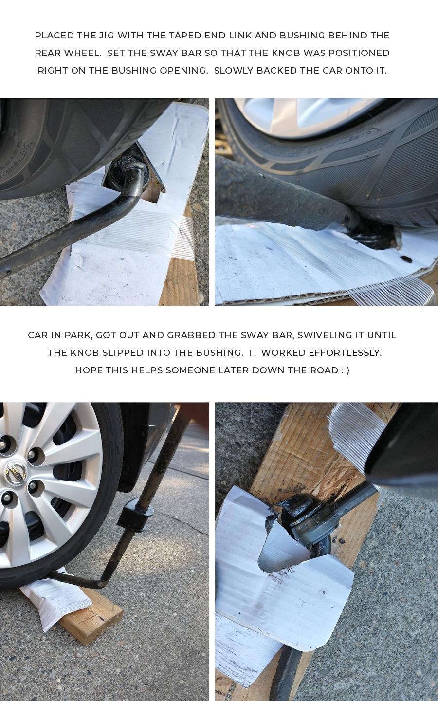 Gallery Vanagon sway bar end link bushing solution