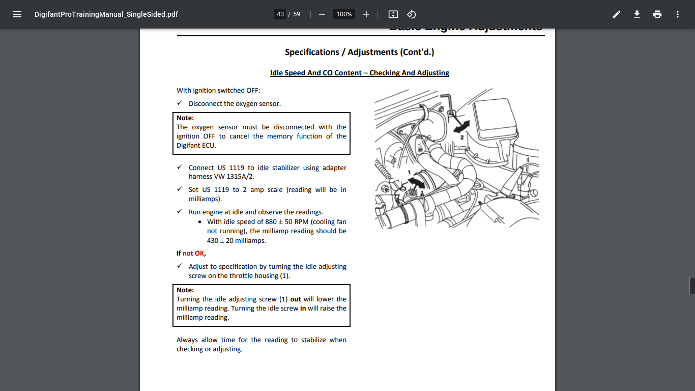 Gallery idle adjustment