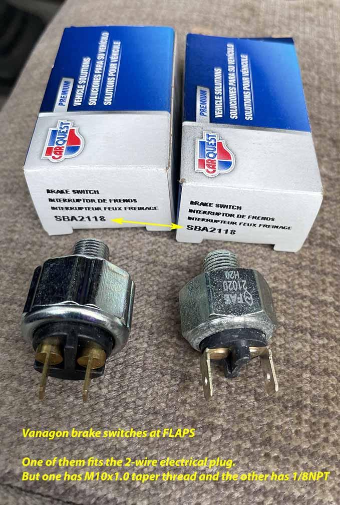 Gallery brake switch problems at flaps