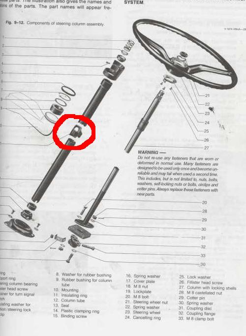 TheSamba.com :: Bay Window Bus - View topic - Steering ... 1974 karmann ghia wiring diagram 